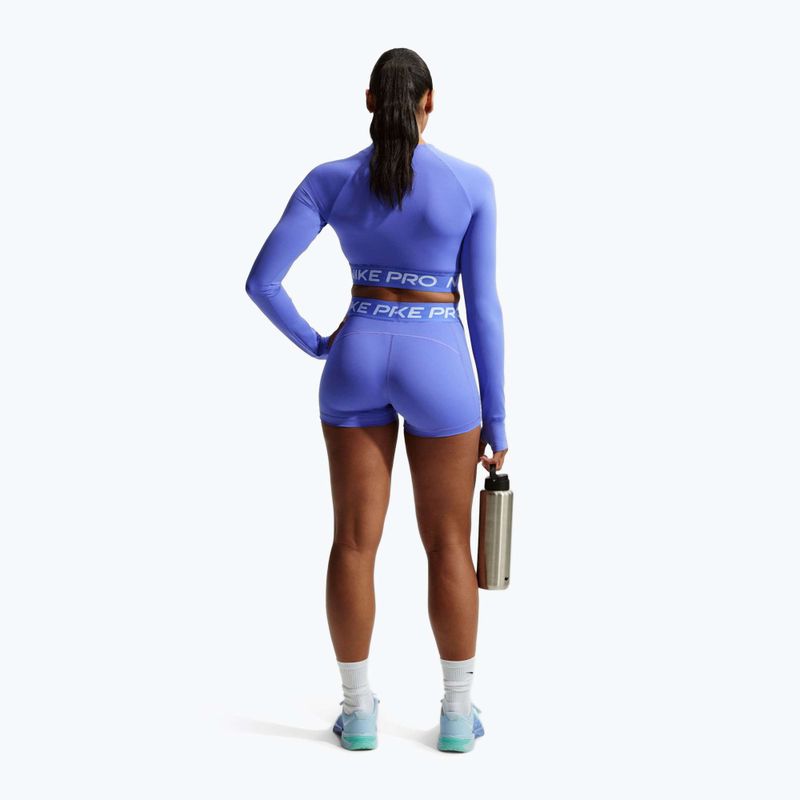 Шорти жіночі Nike Pro Mid-Rise Biker 3" sapphire/white 3