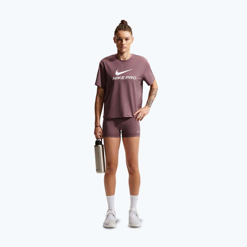 Шорти жіночі Nike Pro Mid-Rise Biker 3" tattoo/white 2