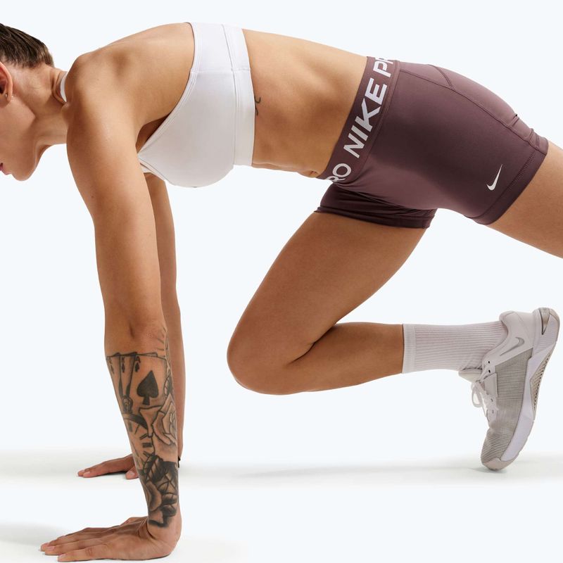 Шорти жіночі Nike Pro Mid-Rise Biker 3" tattoo/white 6