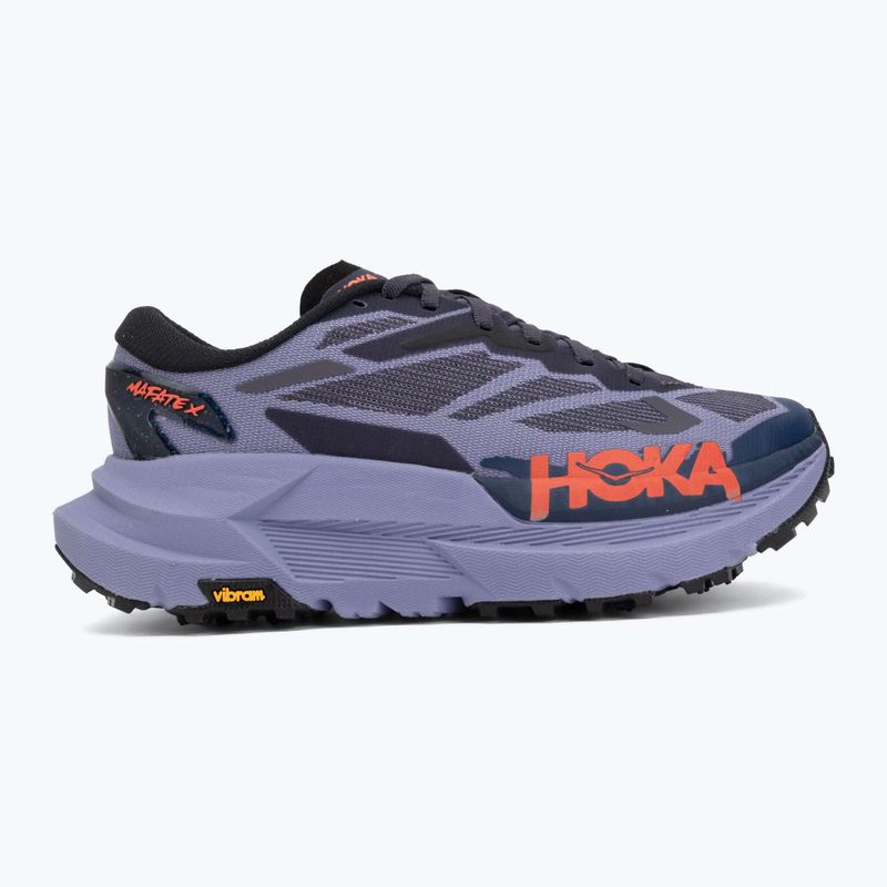 Кросівки для бігу жіночі HOKA Mafate X berry jam/squid ink 2