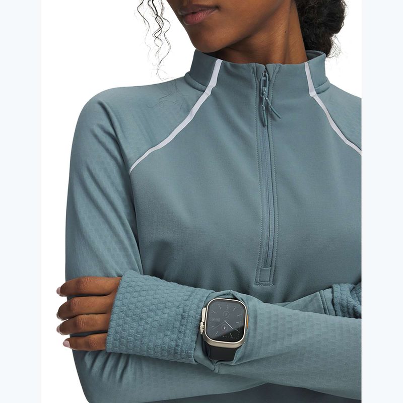 Кофта для бігу жіноча Under Armour Pro Half Zip jasper blue/reflective 3