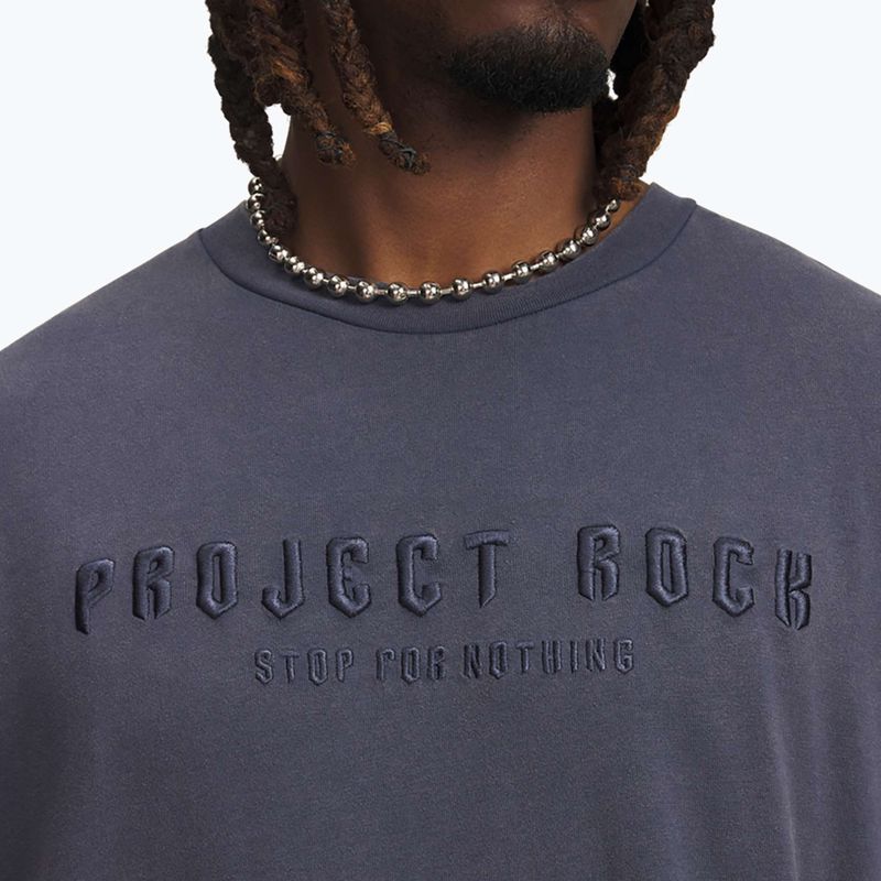 Футболка чоловіча Under Armour Project Rock Q3 ST Graphic downpour gray/white 3