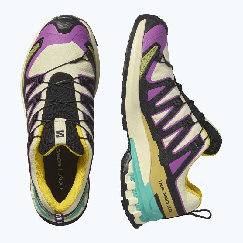 Кросівки для бігу жіночі Salomon XA PRO 3D V9 GTX transparent yellow/black/waterfall 12