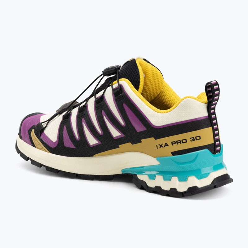 Кросівки для бігу жіночі Salomon XA PRO 3D V9 GTX transparent yellow/black/waterfall 3