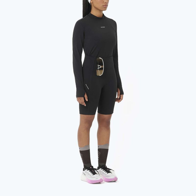 Лонгслів для бігу жіночий Salomon Bliss deep black 2