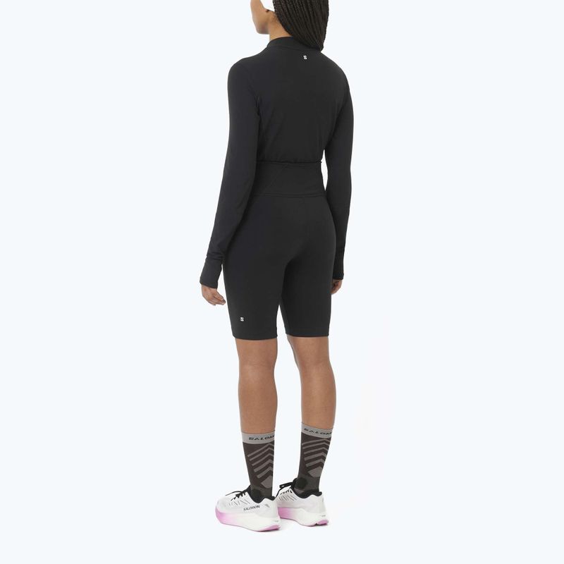 Лонгслів для бігу жіночий Salomon Bliss deep black 4