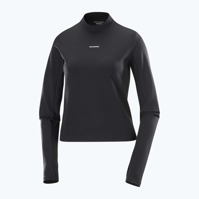 Лонгслів для бігу жіночий Salomon Bliss deep black 5