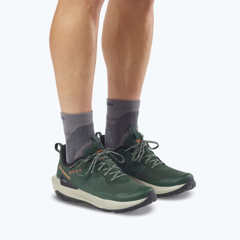 Кросівки туристичні чоловічі Salomon Elixir Activ GTX scarab/green gable 8