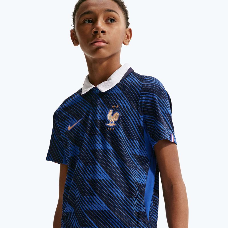 Футболка футбольна дитяча Nike FFF 2026/27 Match Home game royal/metallic copper 7