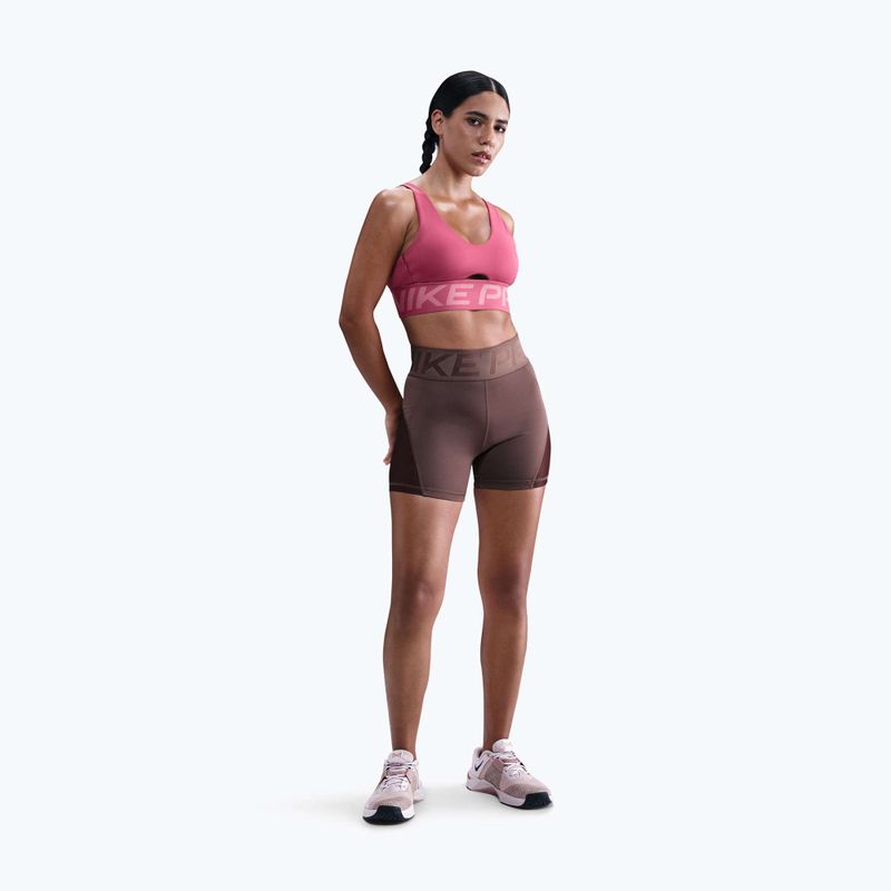 Шорти жіночі Nike Pro Sculpt High Waisted 5" Biker tattoo/burgundy crush/white 2