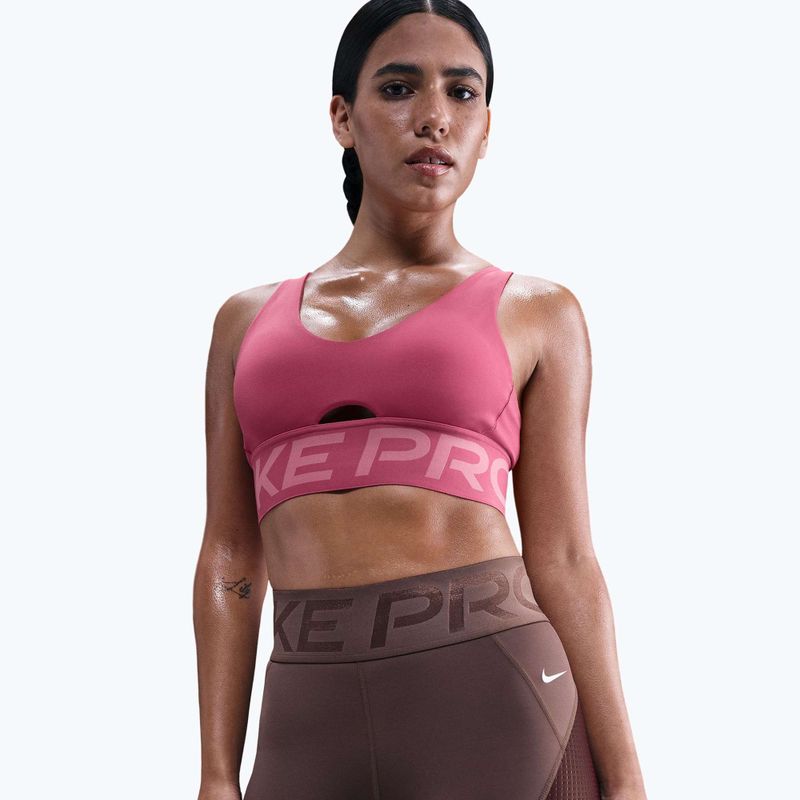 Шорти жіночі Nike Pro Sculpt High Waisted 5" Biker tattoo/burgundy crush/white 4