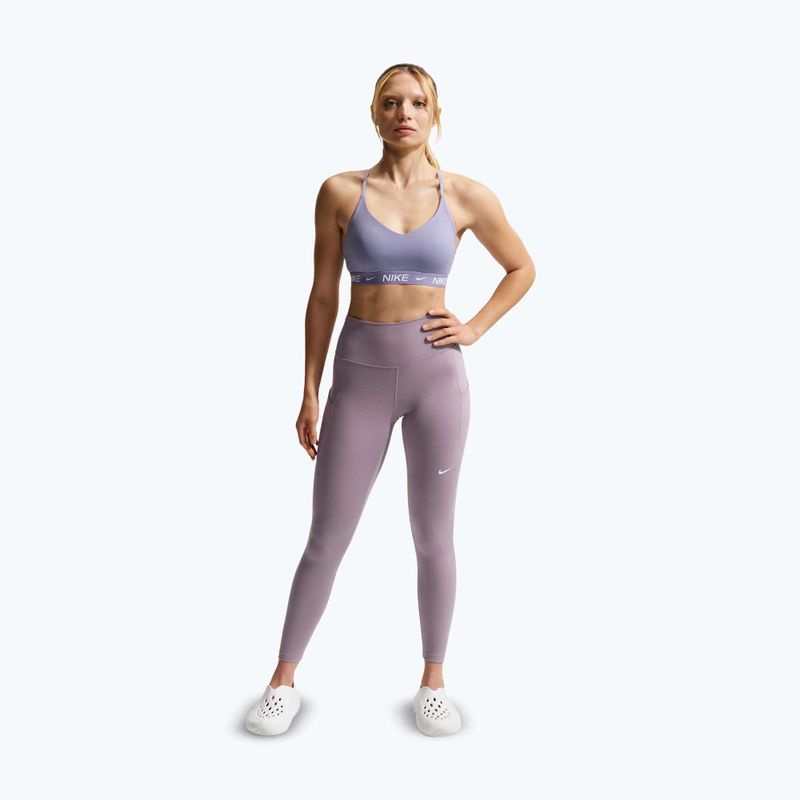 Легінси для тренувань жіночі Nike One High-Waisted 7/8 light violet ore/white 2
