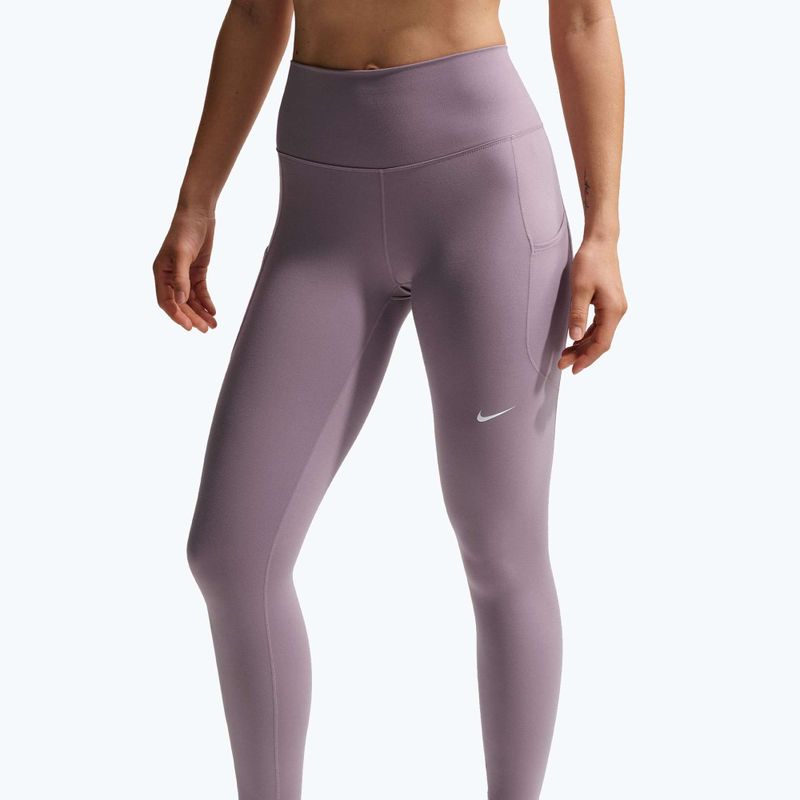 Легінси для тренувань жіночі Nike One High-Waisted 7/8 light violet ore/white 4
