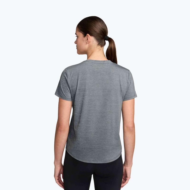 Футболка жіноча Nike One Classic Dri-Fit smoke grey/heather/white 2
