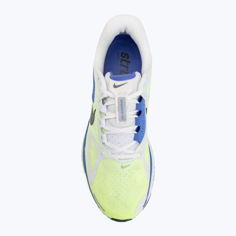 Кросівки для бігу чоловічі Nike Structure Plus white/volt ice/barely green/black spruce 5