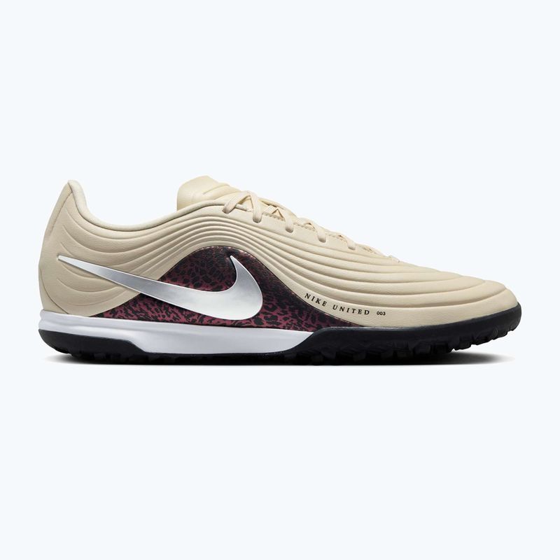 Кросівки футбольні чоловічі Nike United Tiempo Maestro Academy TF fossil/burgundy crush/metallic silver 8
