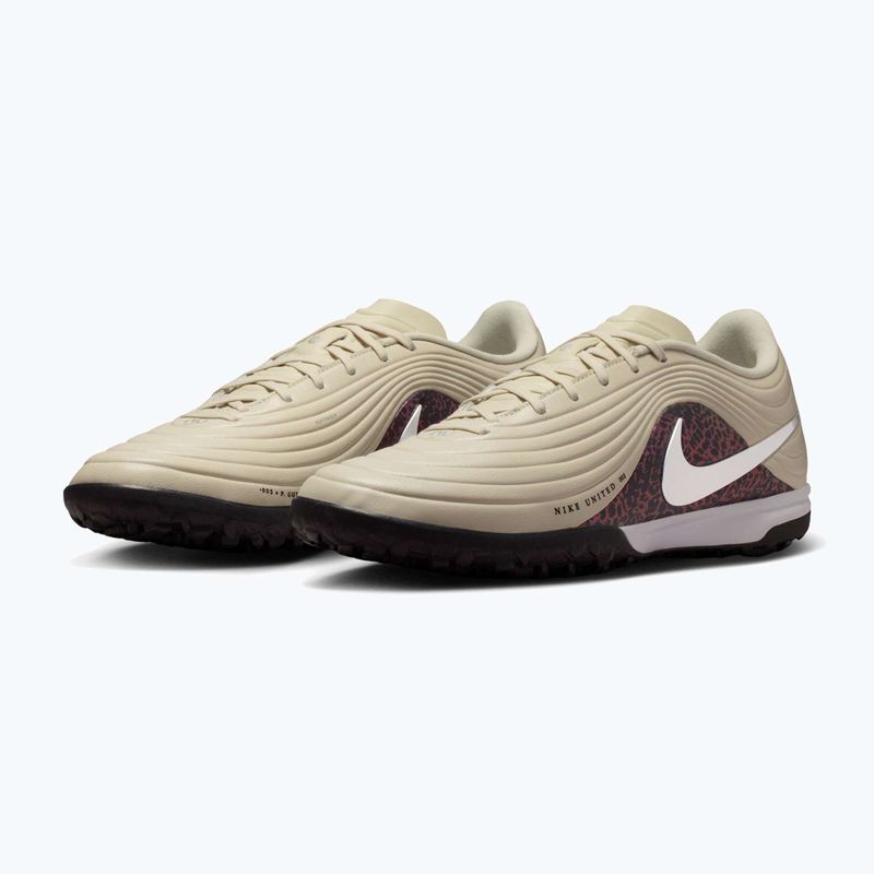 Кросівки футбольні чоловічі Nike United Tiempo Maestro Academy TF fossil/burgundy crush/metallic silver 10