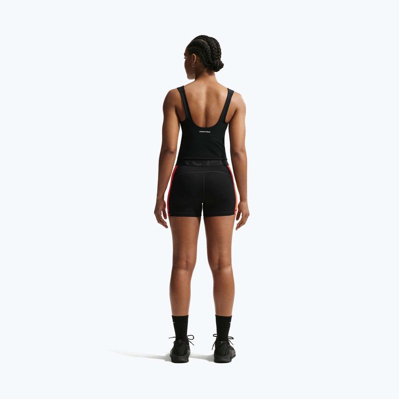 Футболка для тренувань жіноча Nike Pro Sculpt Medium Support Padded Tank black/white 3