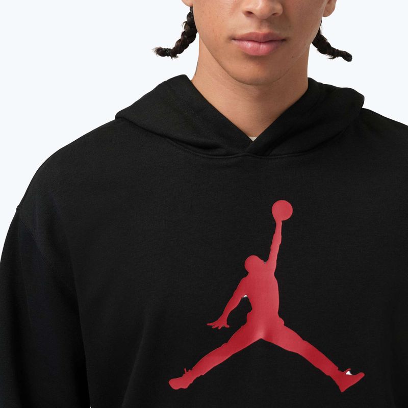 Чоловіча толстовка Jordan Pullover Hoodie black/gym red 4