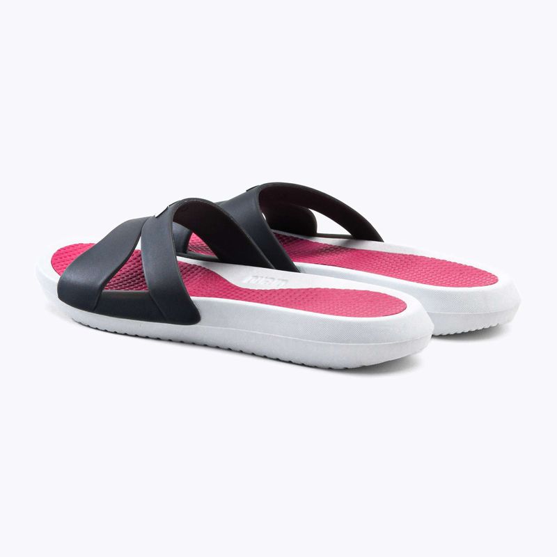 Шльопанці жіночі arena Nina white/dark grey/magenta 3