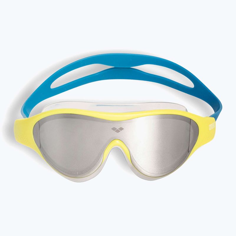 Окуляри для плавання дитячі arena The One Mirror Jr silver/soft green/blue cosmo 2