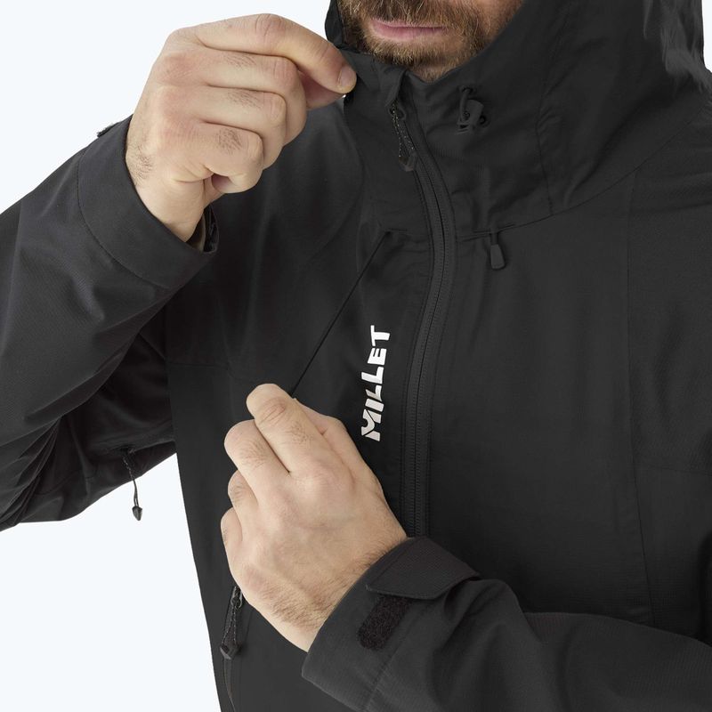 Куртка-дощовик чоловіча Millet Fitz Roy black/noir 5