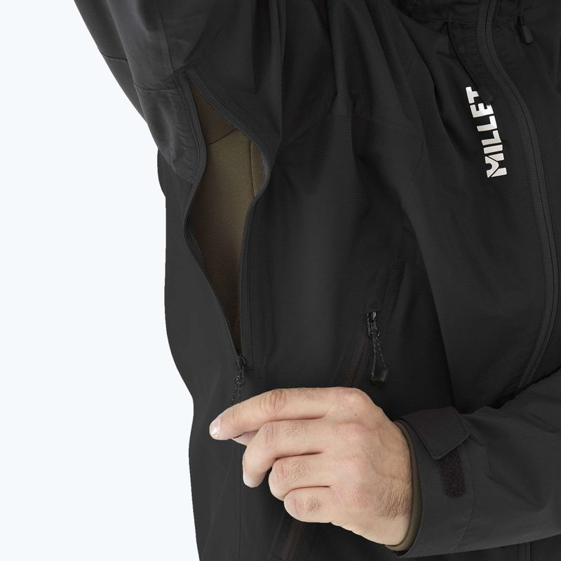 Куртка-дощовик чоловіча Millet Fitz Roy black/noir 9