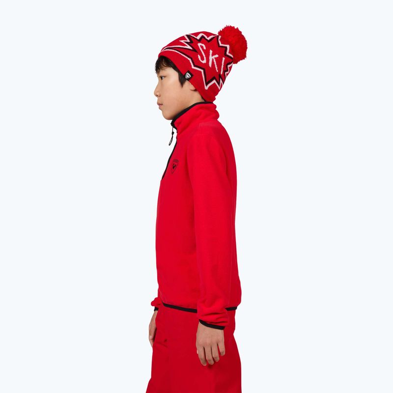 Спортивний червоний дитячий світшот Rossignol Jr Strawpile Fleece Fz 4