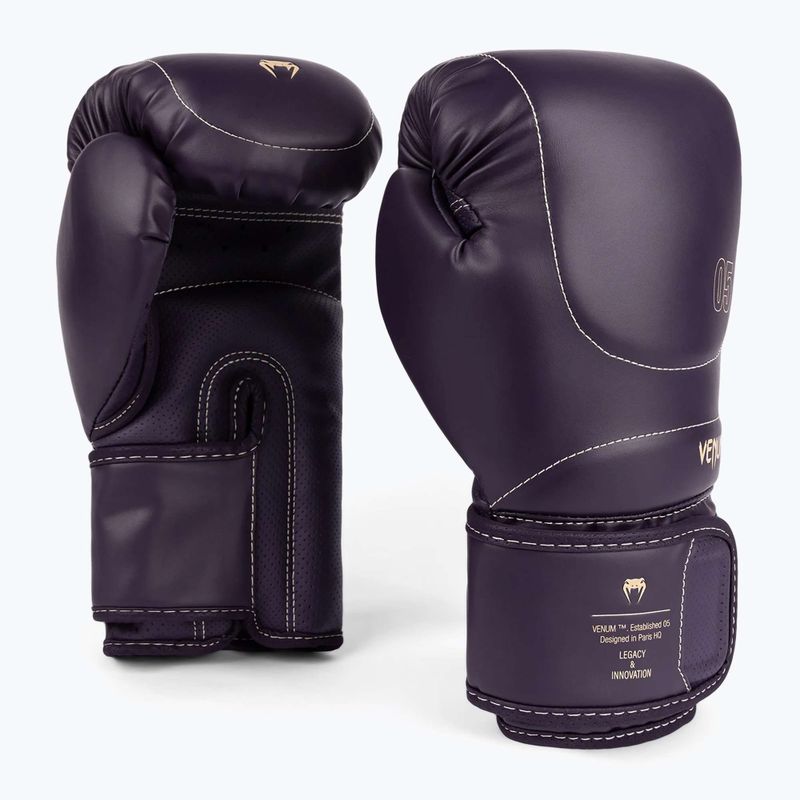 Рукавиці боксерські чоловічі Venum Impact Evo Boxing Gloves deep purple 3