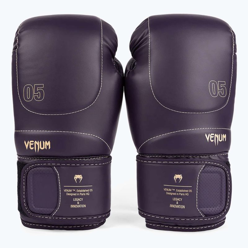 Рукавиці боксерські чоловічі Venum Impact Evo Boxing Gloves deep purple 4