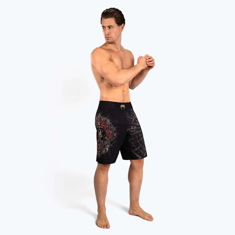 Шорти для тренувань чоловічі Venum Santa Muerte 5.0 Men’S Fight Shorts deep black/gold 5