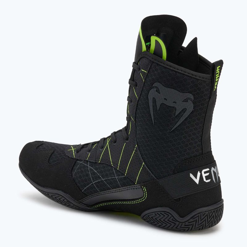 Кросівки боксерські чоловічі Venum Training Camp 4.0 Boxing black/neo green 2