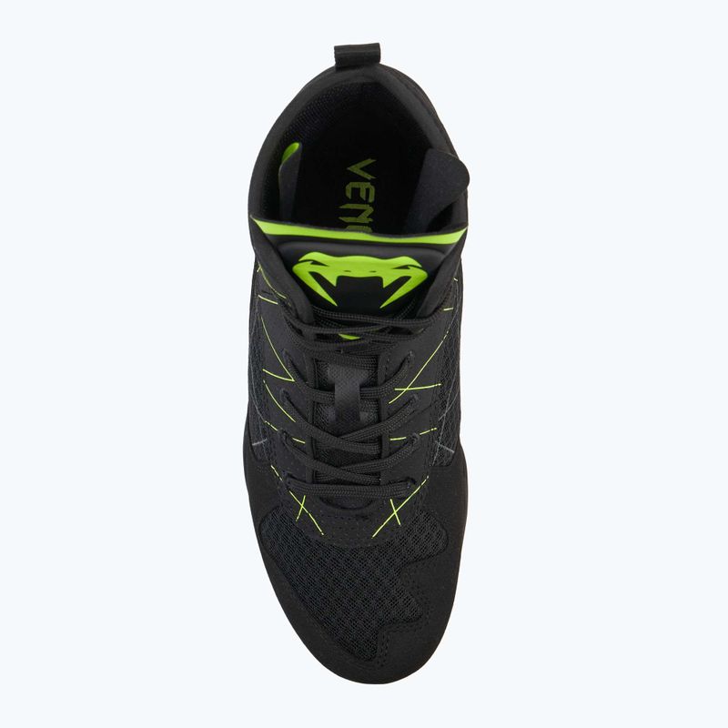 Кросівки боксерські чоловічі Venum Training Camp 4.0 Boxing black/neo green 5