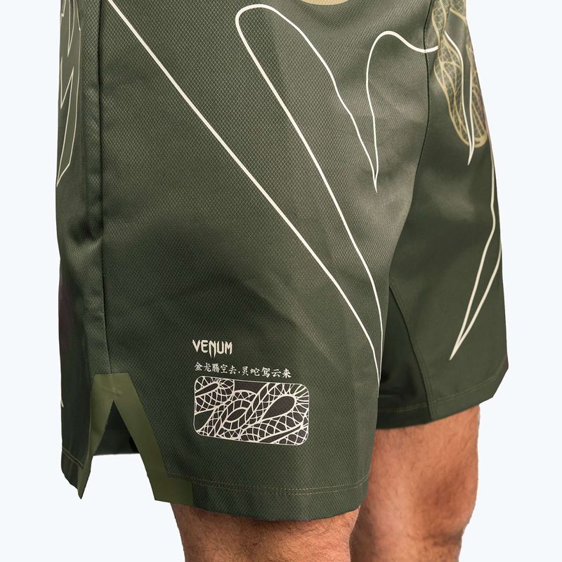 Шорти для тренувань чоловічі Venum Serpenti Fight khaki/bronze/ivory 6