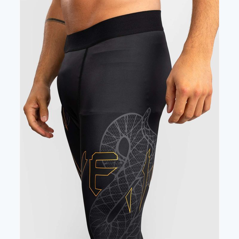 Легінси для тренувань чоловічі Venum Serpenti Spats black/silver/gold 6