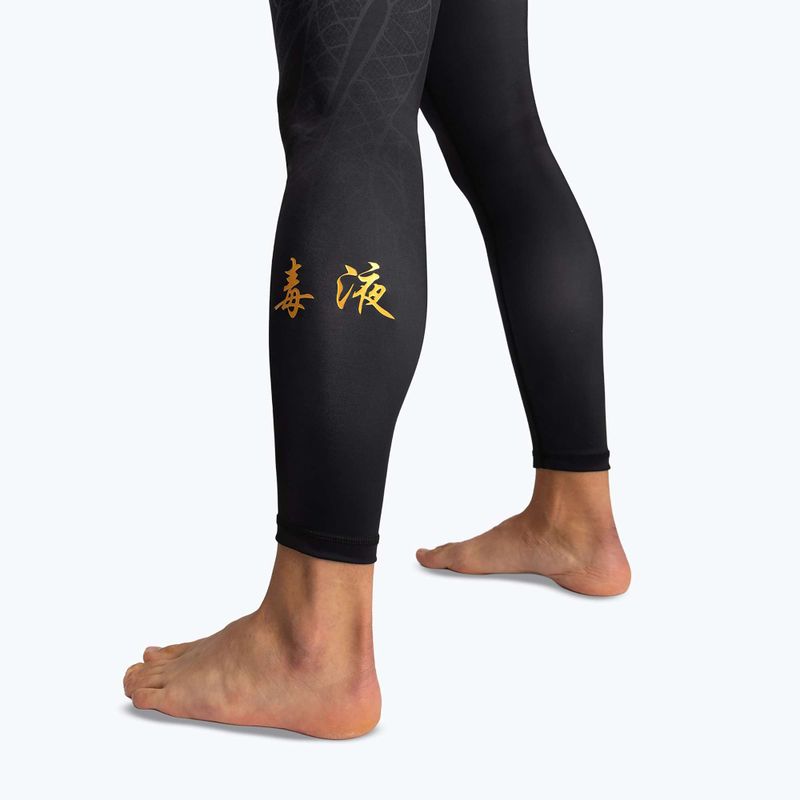 Легінси для тренувань чоловічі Venum Serpenti Spats black/silver/gold 8