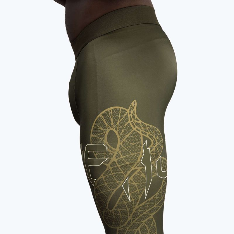 Легінси для тренувань чоловічі Venum Serpenti Spats khaki/bronze/ivory 6