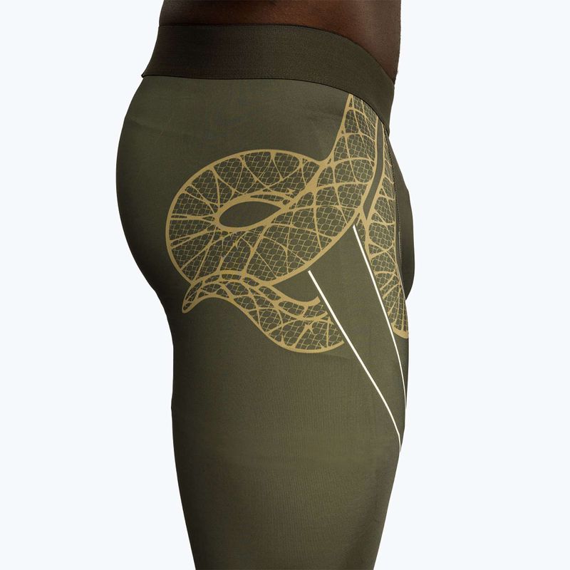 Легінси для тренувань чоловічі Venum Serpenti Spats khaki/bronze/ivory 7