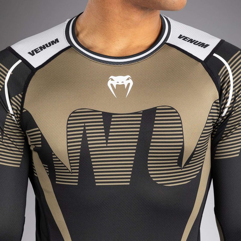 Рашгард лонгслів чоловічий Venum Adrenaline Rashguard black/sand 5