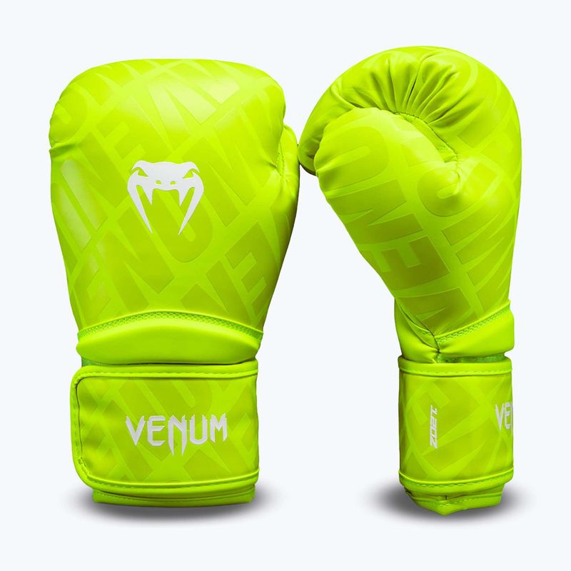 Рукавиці боксерські Venum Contender 1.5 XT 3D Boxing neon yellow 2