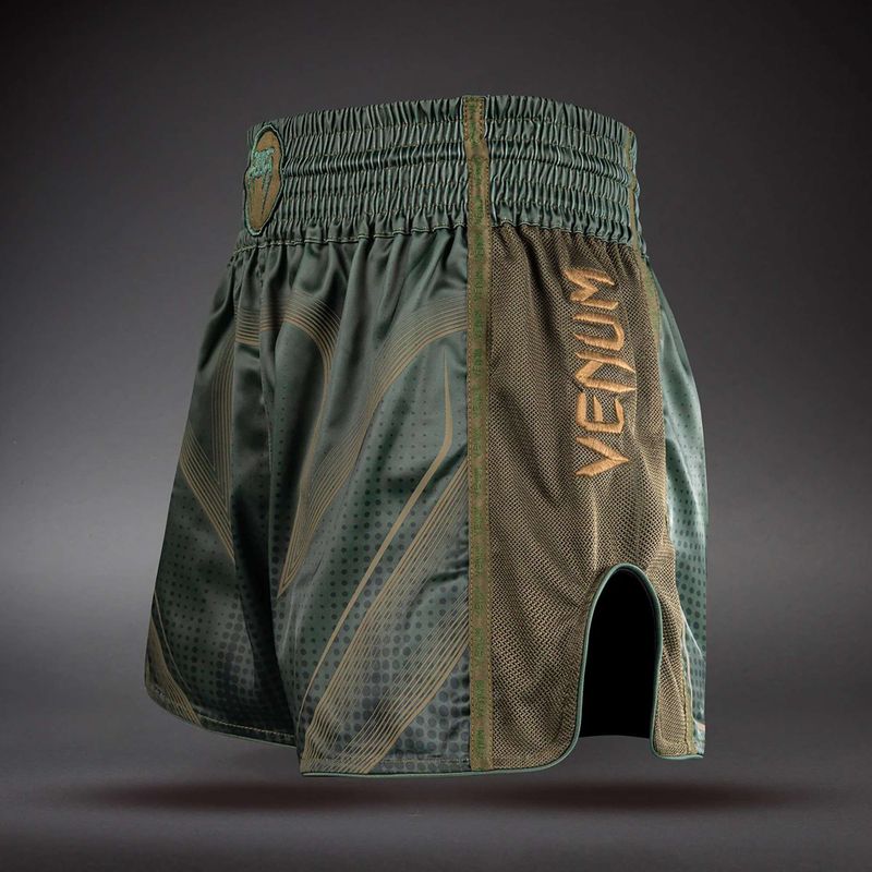Шорти для тренувань Venum Stealth Muay Thai Khaki/Dark Green 3