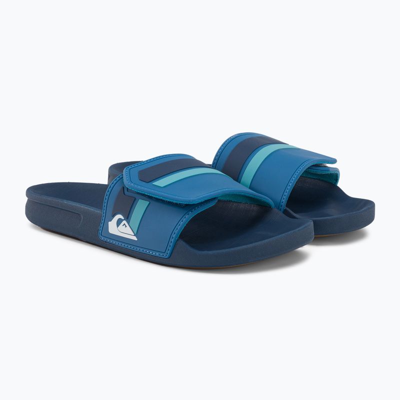 Шльопанці чоловічі Quiksilver Rivi Slide Adjust blue/blue/green 4