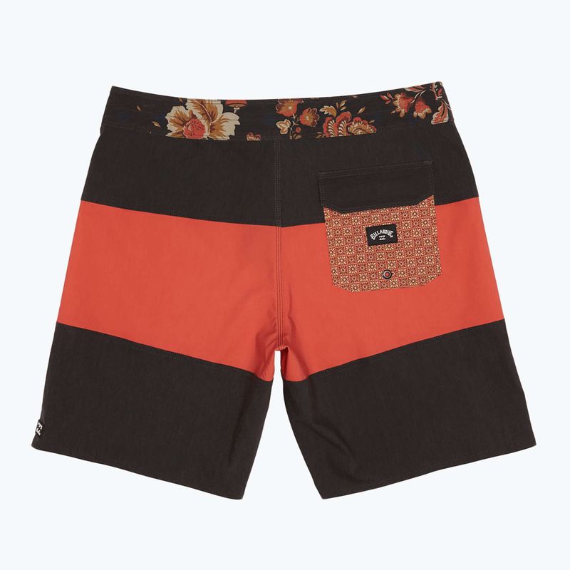 Чоловічі плавальні шорти Billabong Tribong Pro випрані червоні 6