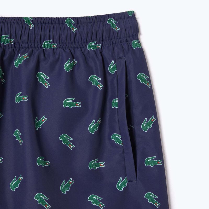 Шорти для плавання чоловічі Lacoste MH7188 navy blue/multico 7