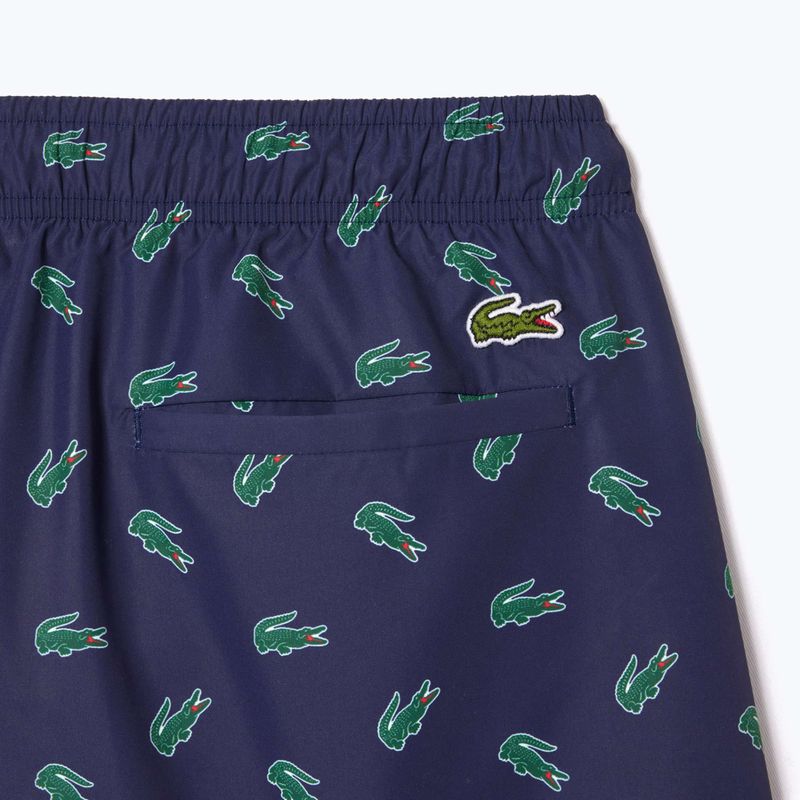 Шорти для плавання чоловічі Lacoste MH7188 navy blue/multico 8