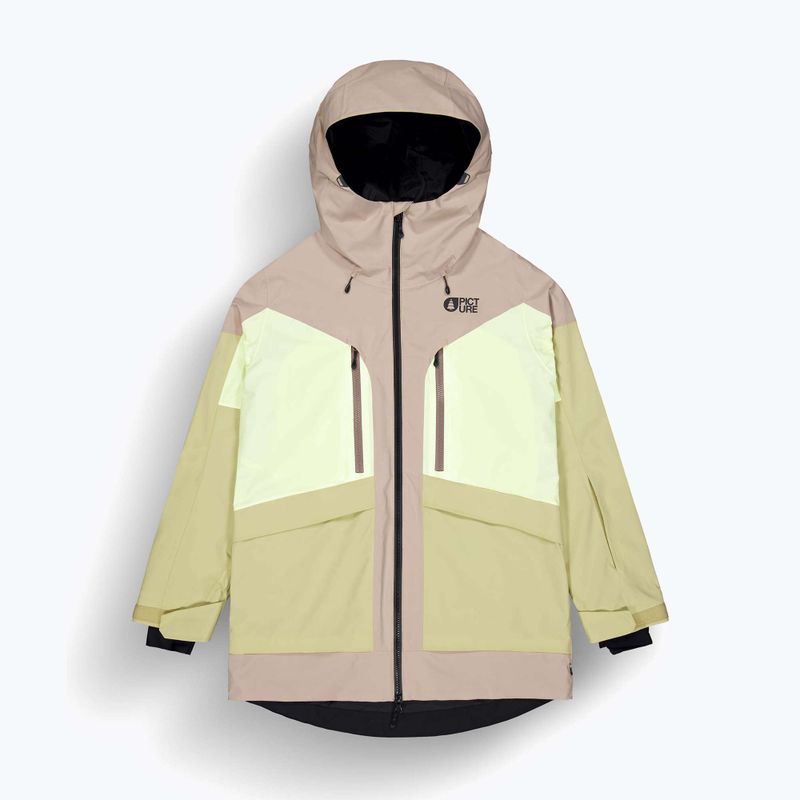 Куртка лижна жіноча Picture Haakon roebuck / lime / cream hemp 7