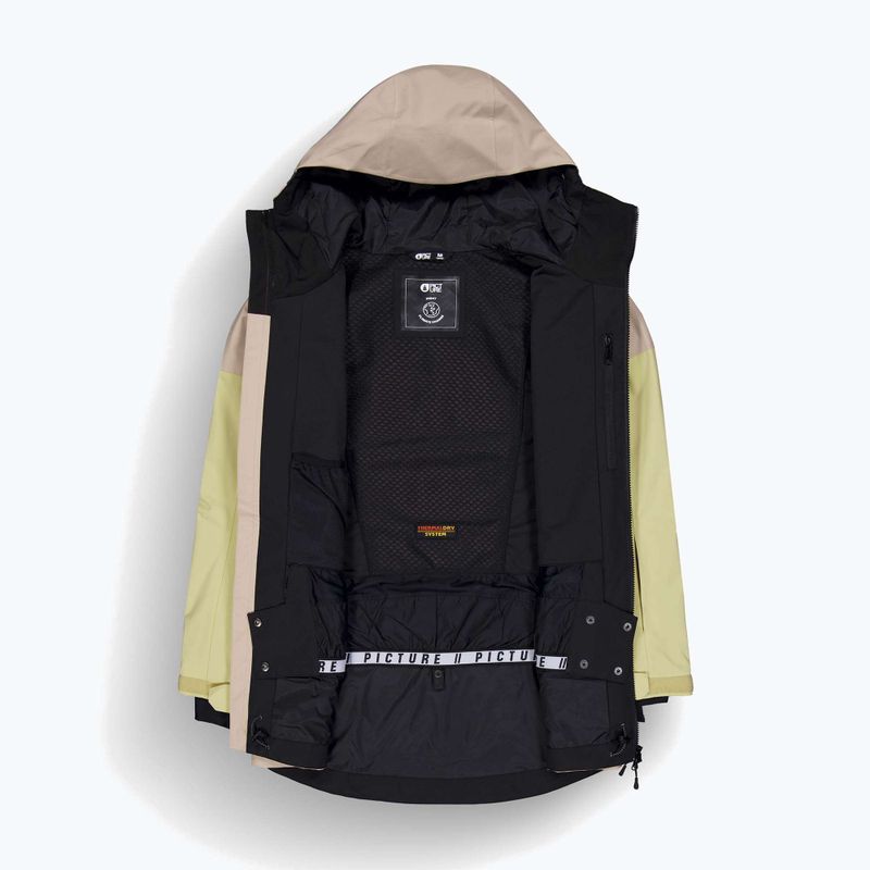 Куртка лижна жіноча Picture Haakon roebuck / lime / cream hemp 9