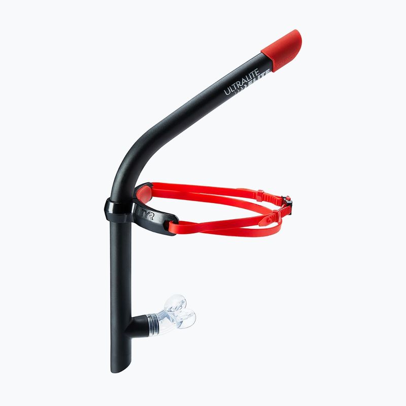 Трубка для плавання фронтальна TYR Ultralite Snorkel Elite чорно-червона LSNKLELT_001 4