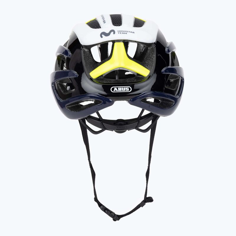 Шолом велосипедний ABUS AirBreaker Movistar Team 24 navy/yellow/white 4
