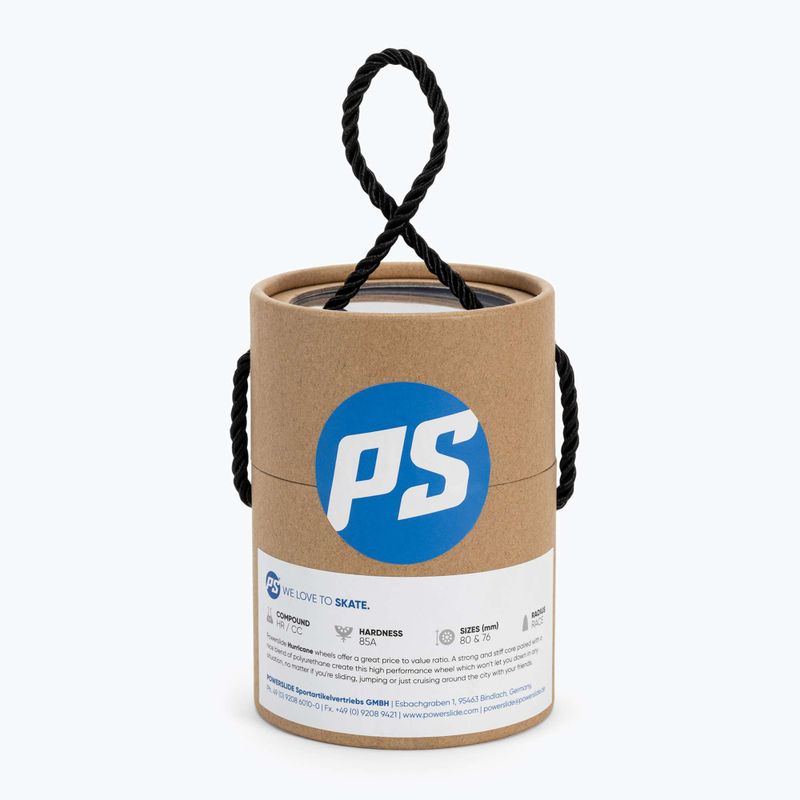 Колеса для роликових ковзанів Powerslide HURRICANE 80mm/85A 4 шт. червоні 905194 2